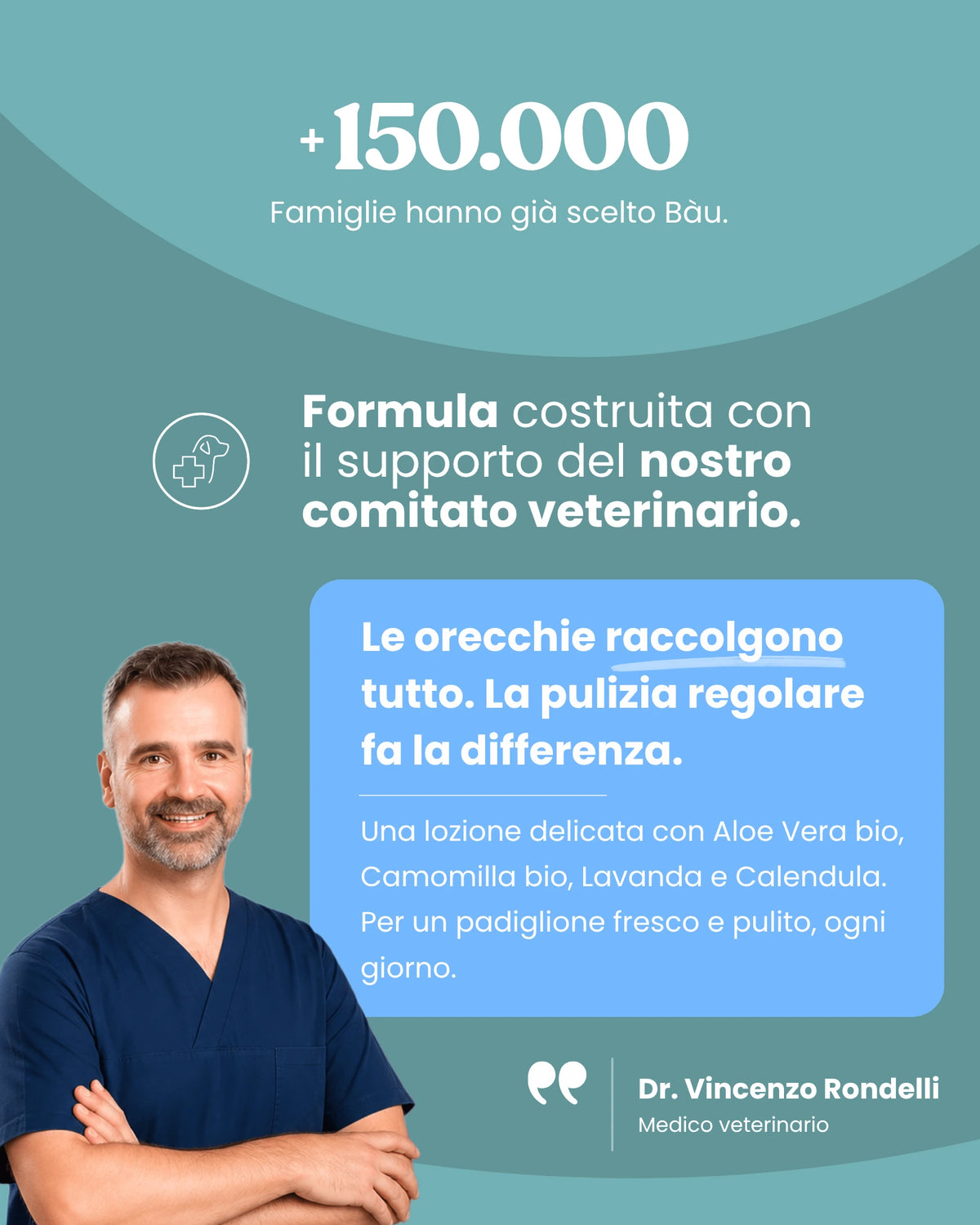 Lozione detergente per le orecchie