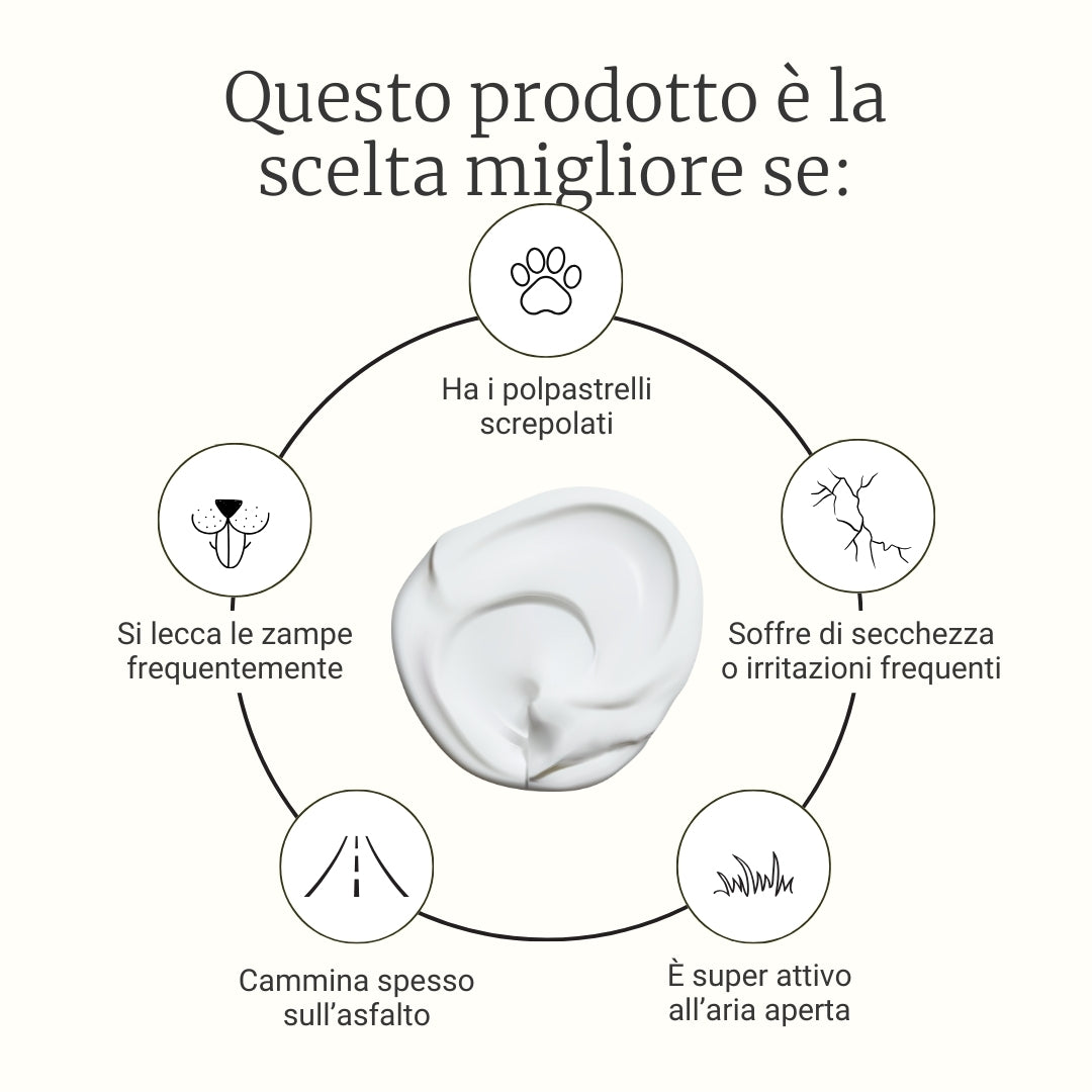 Pomata per le zampe