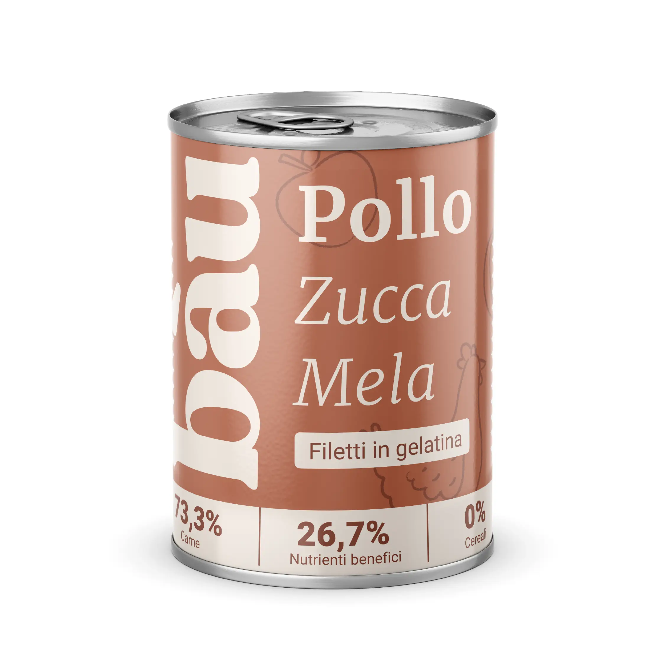 Filetti Pollo Zucca e Mela per cani adulti