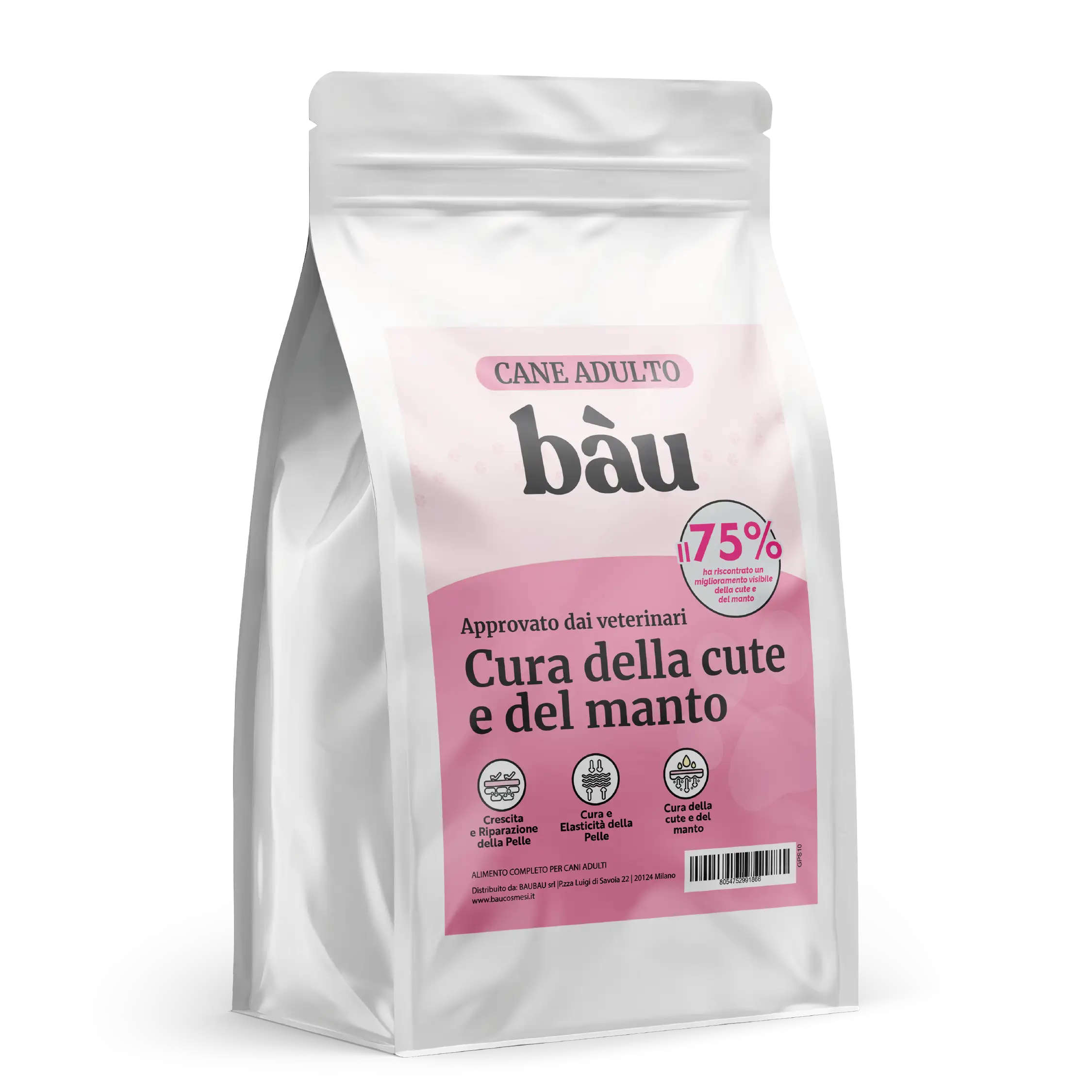 Crocchette per la Cura della cute e del manto per cani adulti