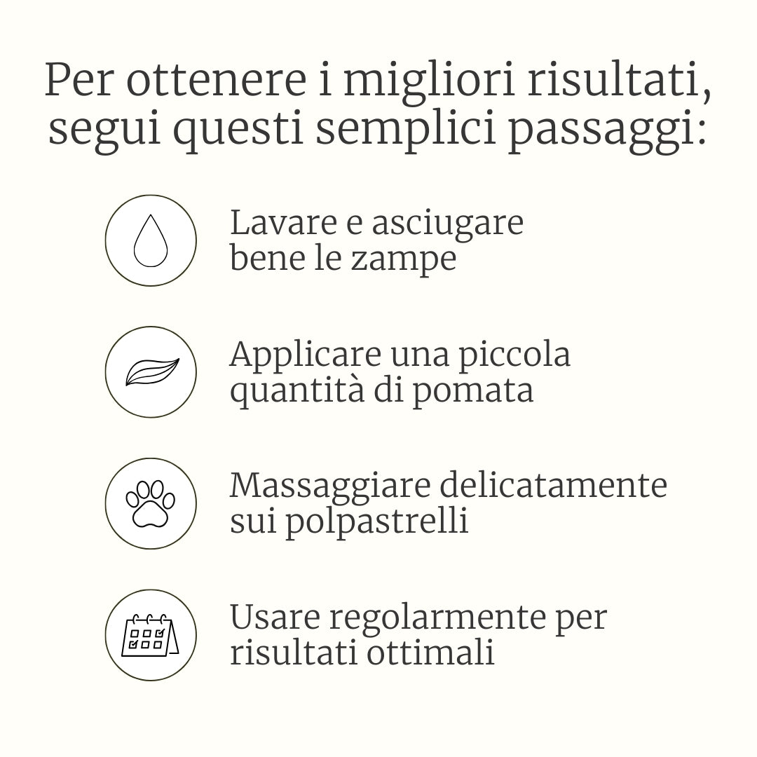 Pomata per le zampe