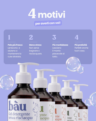 Gel detergente senza risciacquo