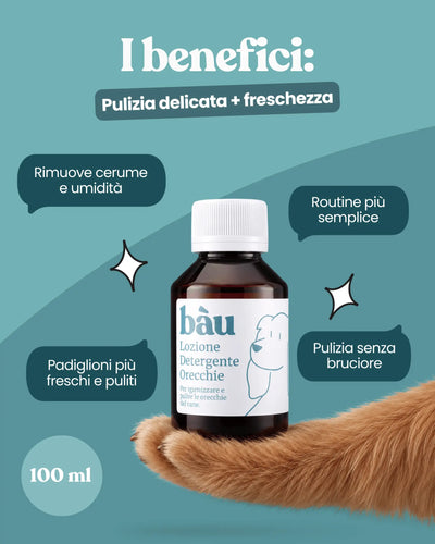 Lozione detergente per le orecchie