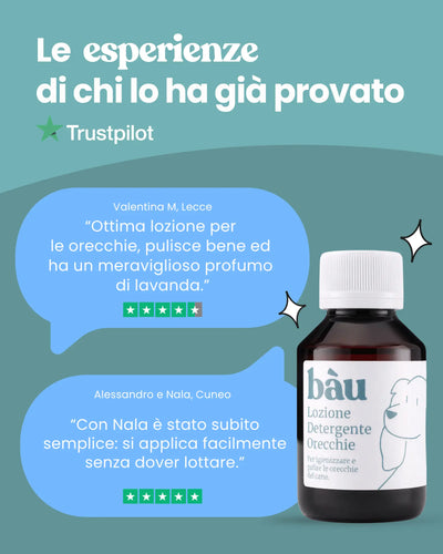 Lozione detergente per le orecchie