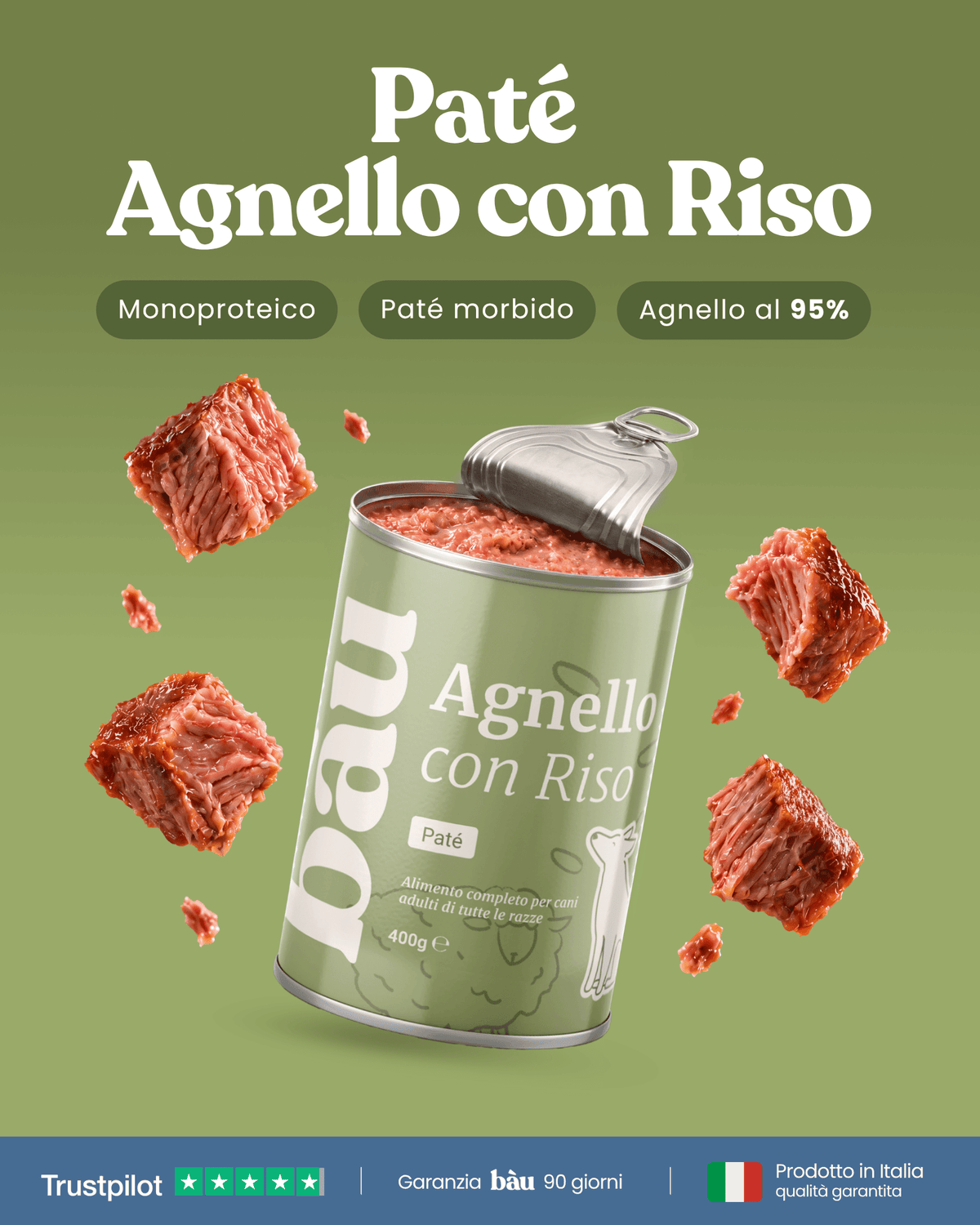 Patè all'Agnello per cane adulti