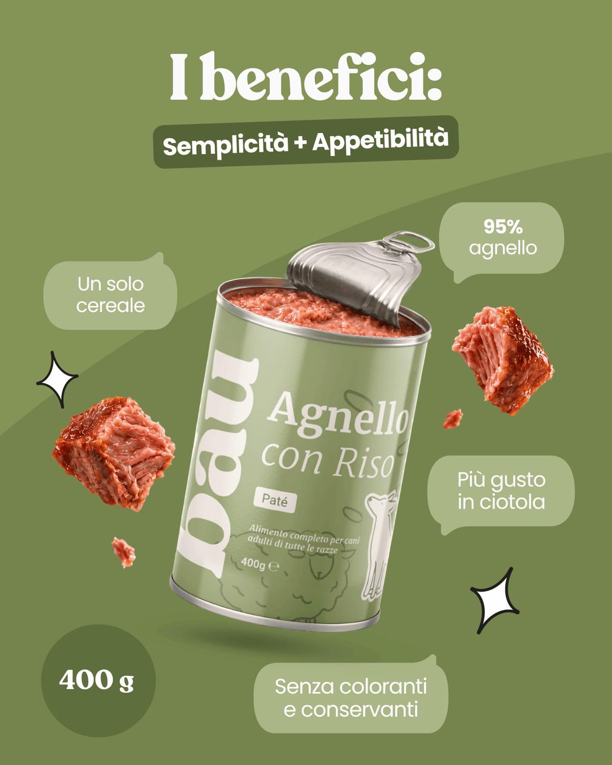 Patè all'Agnello per cane adulti