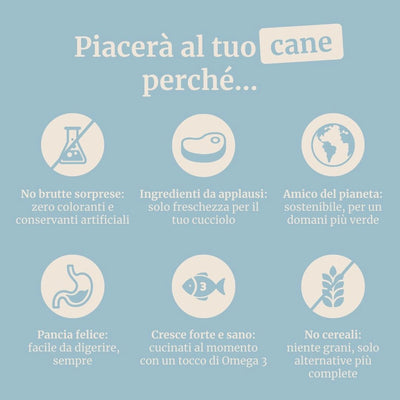 Crocchette con Tonno, Patate Dolci e Broccoli per cani adulti di taglia media