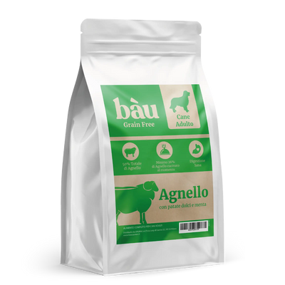 Crocchette con Agnello, Patate Dolci e Menta per cani adulti di taglia media