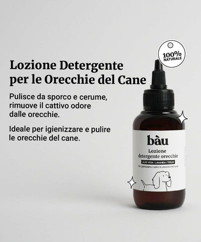 Lozione detergente per le orecchie