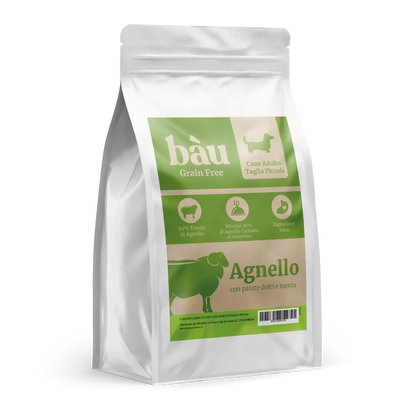 Crocchette con Agnello, Patate Dolci e Menta per cani adulti di taglia piccola