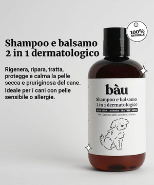 Shampoo e balsamo 2 in 1 dermatologico