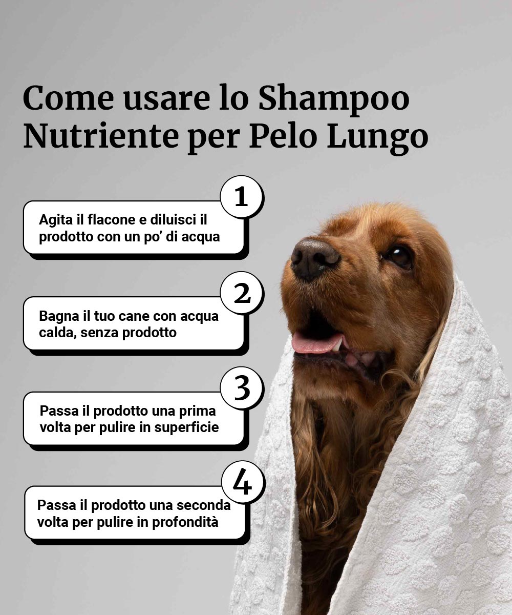 Shampoo nutriente pelo lungo