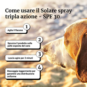 Solare spray tripla azione - SPF 30